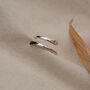 Dainty Adjustable Wrap Around Ring Silver Or Gold, thumbnail 6 of 7