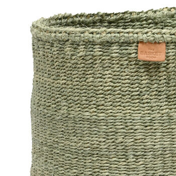 Kitendo: Sage Green Woven Storage Basket, 3 of 6