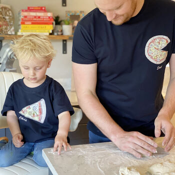 Daddy And Me Pizza T Shirts, 4 of 6