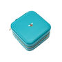 Teal Bee And Floral Garden Design | Travel Jewellery Box Case | Ladies Accessory | Organiser | Gift For Her | Rings | Earrings | Necklaces, thumbnail 3 of 7