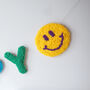 Punchneedle Happy Garland, thumbnail 4 of 5