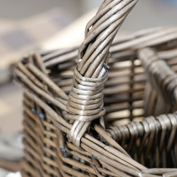 Wicker Four Section Cutlery Basket, 4 of 5