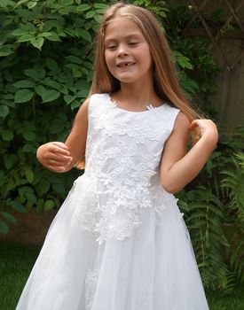 Naomi In Ivory ~ Flower Girl Dress Or Party Girl Dress, 2 of 7