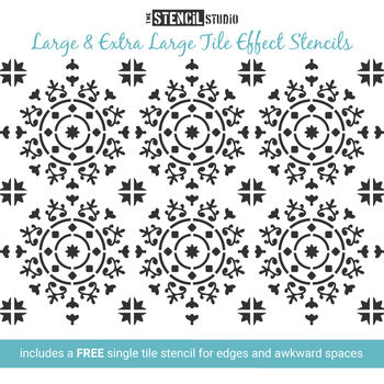 Syde Tile Repeat Stencil, 4 of 5
