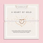 Heart Of Gold Thank You Bracelet, thumbnail 1 of 6