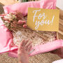 Dried Flower Posie + Vintage Bottle Vase Gift Set, thumbnail 4 of 9