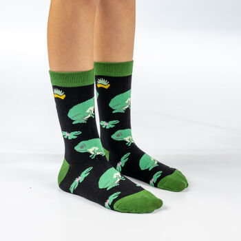 Kids Bamboo Socks | Frog Socks | Sustainable Socks | Eco, 2 of 4