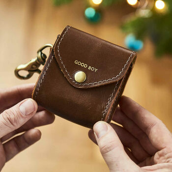Personalised Leather Dog Treat Bag, 3 of 12