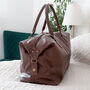 Luxury Monogrammed Weekender Holdall, thumbnail 3 of 10