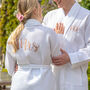 Personalised Shawl Collar Waffle Dressing Gown, thumbnail 1 of 12