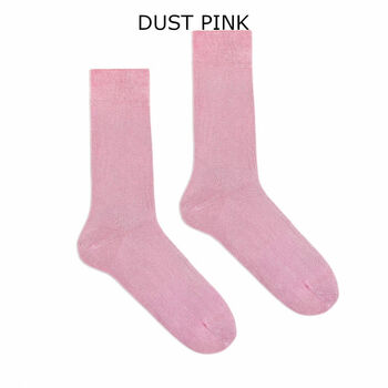 Organic Cotton Mix Luxury Single Colour Socks, 7 of 9