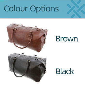 Personalised Weekend Holdall With Shoulder Strap, 4 of 12
