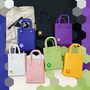 Mini Croc Bag, Long Strap, Seven Colours, thumbnail 5 of 9