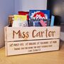 Personalised Teacher Desk Tidy Crate, thumbnail 4 of 7