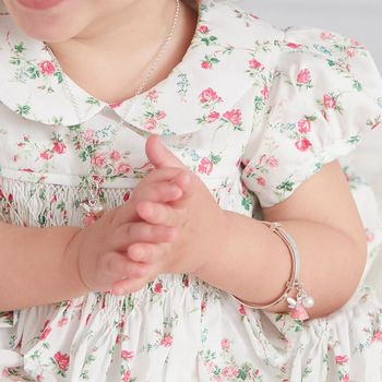 Personalised Sterling Fairy Bangle | Two Colours, 3 of 10