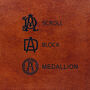 Monogram Leather Cufflink Box, Christening Gift, thumbnail 8 of 12
