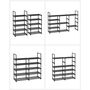 10 Tier Metal Shoe Storage Organiser Shoe Rack, thumbnail 7 of 10