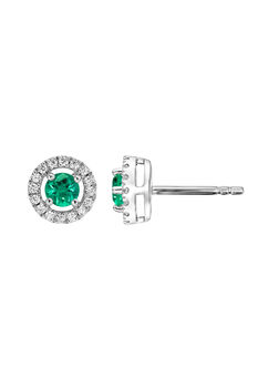 Orla Lab Grown Diamond/Created Gemstone Earrings, 6 of 12