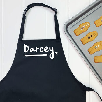 Kids Apron Personalised With Star, 2 of 9