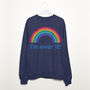 I’m Over It Women’s Slogan Sweatshirt, thumbnail 5 of 6