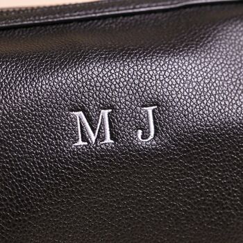 Personalised Men's Vegan Leather Washbag, 7 of 7