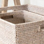Marbury Rectangle Rattan Storage Basket, thumbnail 5 of 6