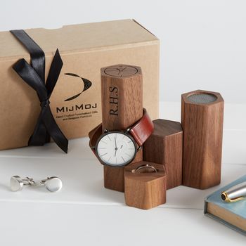 Personalised Gents Watch And Jewellery Stand, 4 of 7
