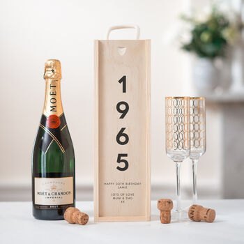 Personalised 50th Birthday Bottle Gift Box, 6 of 11