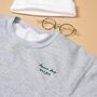 Custom Handwritten Personalised Embroidered Sweatshirt, thumbnail 4 of 9