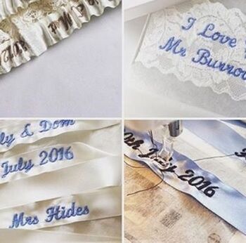 Something Blue 'Eliana' Collection Bridal Garter, 4 of 6