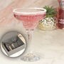 Any Text Cocktail Glass And Gift Set, thumbnail 1 of 4