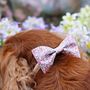 Pink Liberty Print Dog Bow Tie, thumbnail 3 of 4