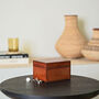 Monogram Leather Cufflink Box, Christening Gift, thumbnail 5 of 12