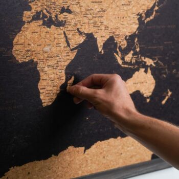 Epic Travel Gift Set World Map With Push In Pins And Personalised Scrapbook, 3 of 10