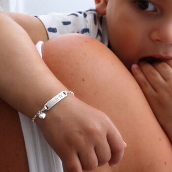 Child's Personalised Silver Christening Bracelet, 2 of 7