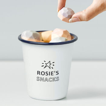 Personalised Enamel Snack Pot, 5 of 11