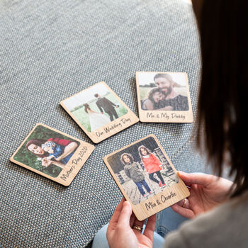 Personalised Photo Magnet Oak Veneer, 5 of 7
