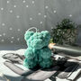 Large Bow Teddy Bear Soy Wax Candle, thumbnail 2 of 6