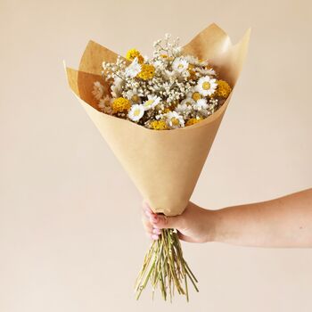 Golden Daisy Dream Dried Flower Bouquet, 4 of 4