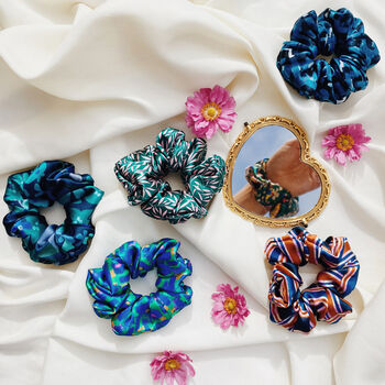 Luxury Silk Scrunchie Liberty Of London Silk Satin, 3 of 10