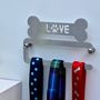 'Love' Metal Dog Lead Hanger | Holder| Hook, thumbnail 2 of 4