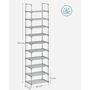 10 Tier Metal Shoe Storage Organiser Shoe Rack, thumbnail 9 of 10