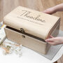 Personalised Kids Special Message Wooden Keepsake Chest, thumbnail 1 of 7