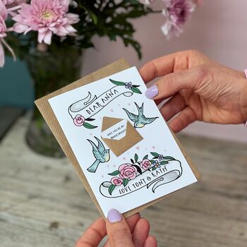 Will You Be My Bridesmaid Card With A Mini Letter, 4 of 5