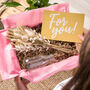 Dried Flower Posie + Vintage Bottle Vase Gift Set, thumbnail 1 of 9