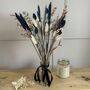 Navy Blue And Grey Dried Flower Arrangement, thumbnail 4 of 6