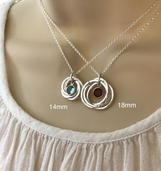 Personalised 50th Birthday Necklace With Birthstone, 6 of 7