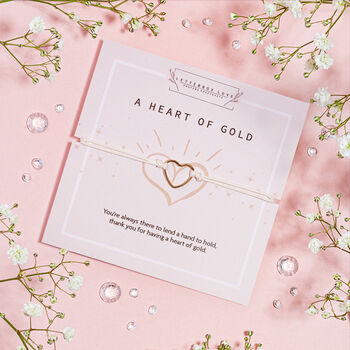 Heart Of Gold Thank You Bracelet, 2 of 6