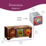 Hand Painted Multicoloured Ceramic Three Drawer Chest, thumbnail 4 of 8
