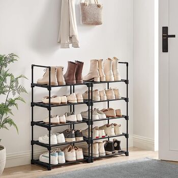 10 Tier Metal Shoe Storage Organiser Shoe Rack, 3 of 10